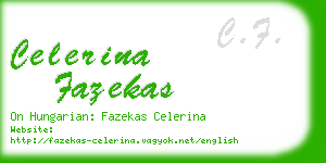 celerina fazekas business card